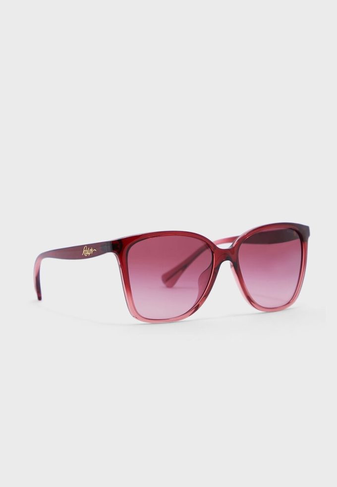 Ochelari de soare Ralph Lauren 0Ra5281U Wayfarers roșii pentru femei