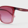 Ochelari de soare Ralph Lauren 0Ra5281U Wayfarers roșii pentru femei
