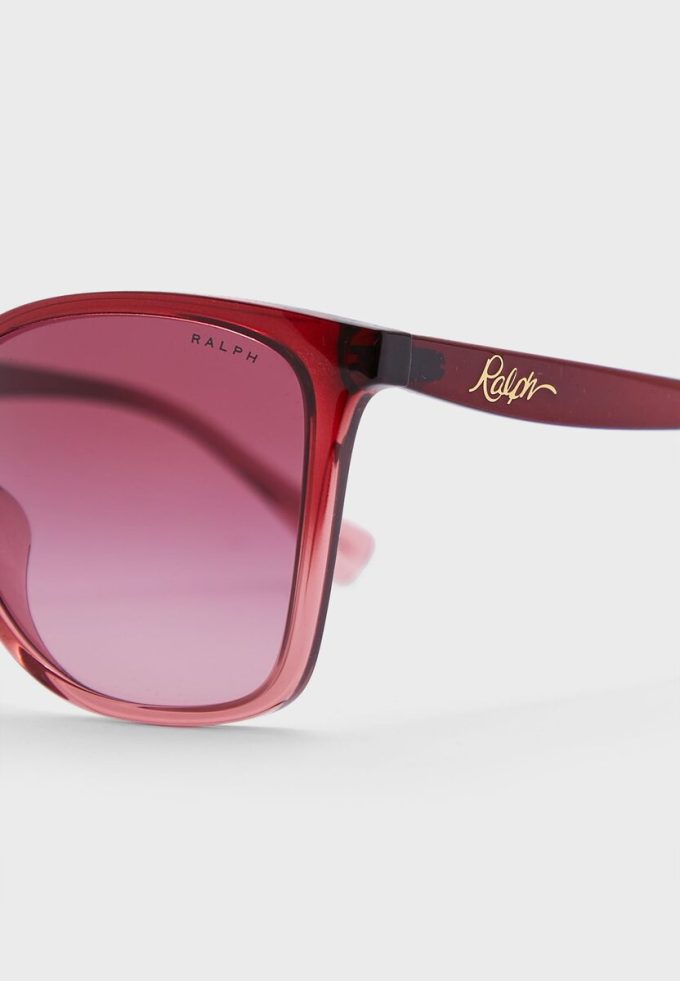 Ochelari de soare Ralph Lauren 0Ra5281U Wayfarers roșii pentru femei