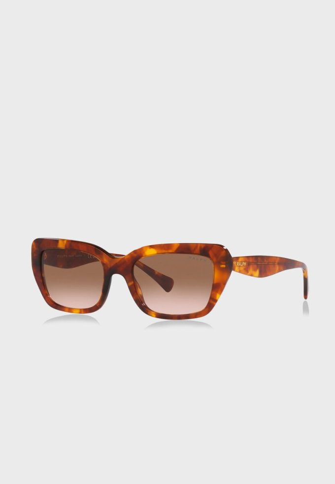 Ochelari de soare Ralph Lauren 0Ra5292 Wayfarer maro pentru femei