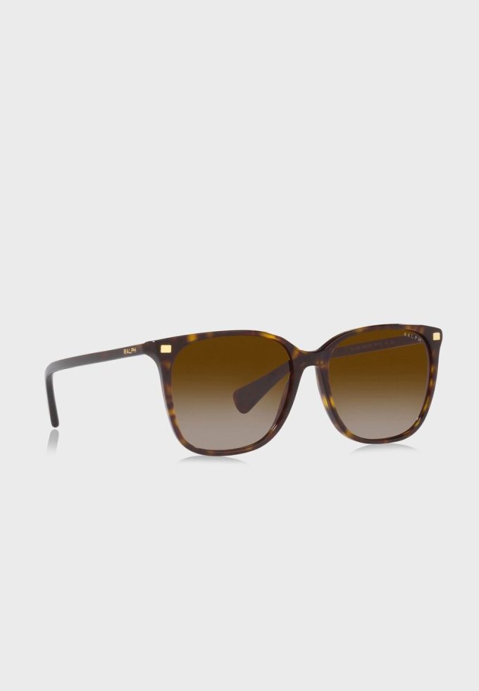 Ochelari de soare Ralph Lauren 0Ra5293 Wayfarer maro pentru femei