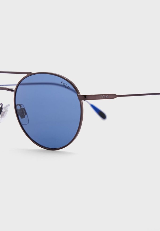 Ochelari de soare rotunzi pentru bărbați Ralph Lauren 0Ph3136 gri