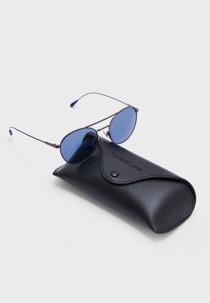 Ochelari de soare rotunzi pentru bărbați Ralph Lauren 0Ph3136 gri