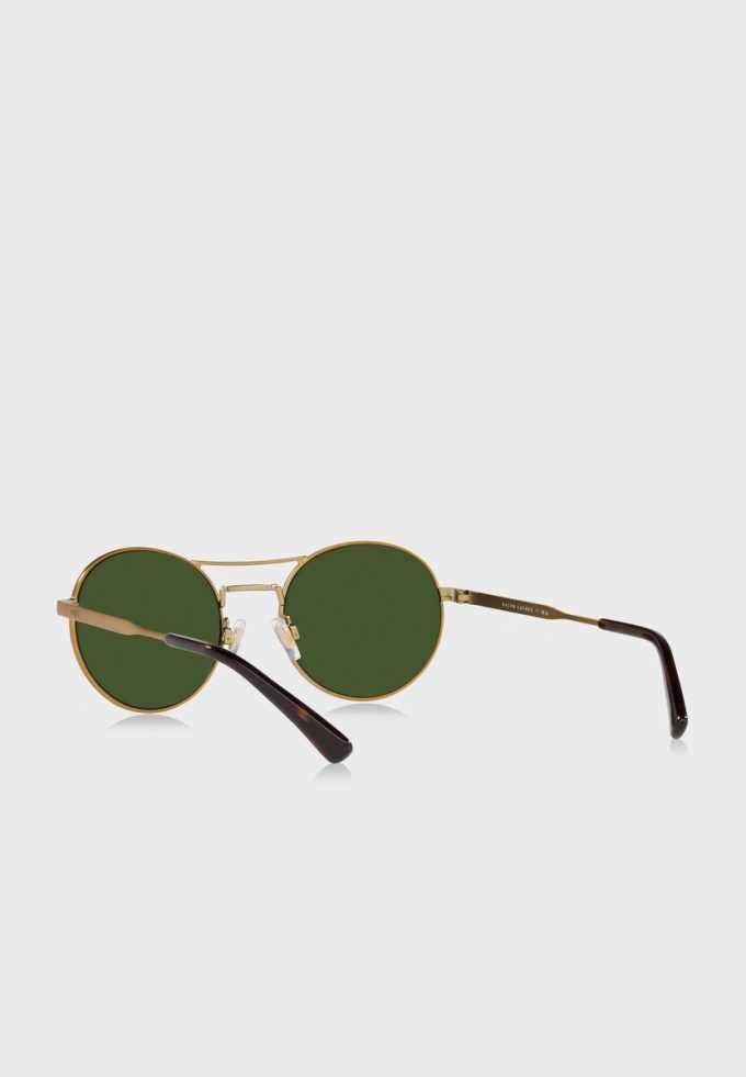 Ochelari de soare rotunzi pentru bărbați Ralph Lauren 0Ph3142 aurii