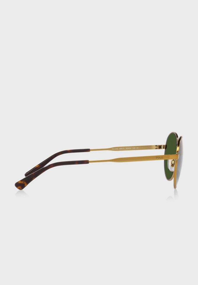 Ochelari de soare rotunzi pentru bărbați Ralph Lauren 0Ph3142 aurii