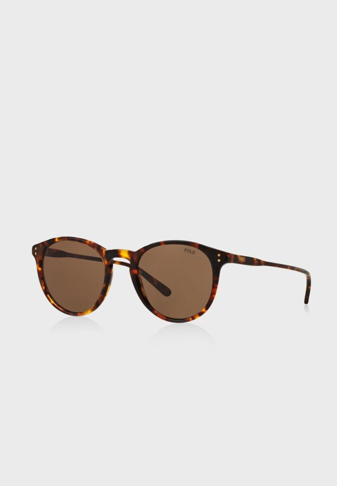 Ochelari de soare rotunzi pentru bărbați Ralph Lauren 0Ph4110 maro Ochelari de soare rotunzi pentru bărbați Ralph Lauren 0Ph4110 maro