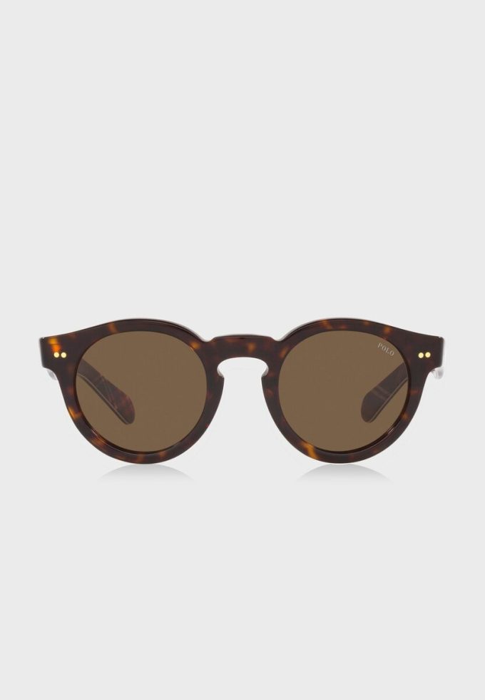 Ochelari de soare rotunzi pentru bărbați Ralph Lauren 0Ph4165 maro