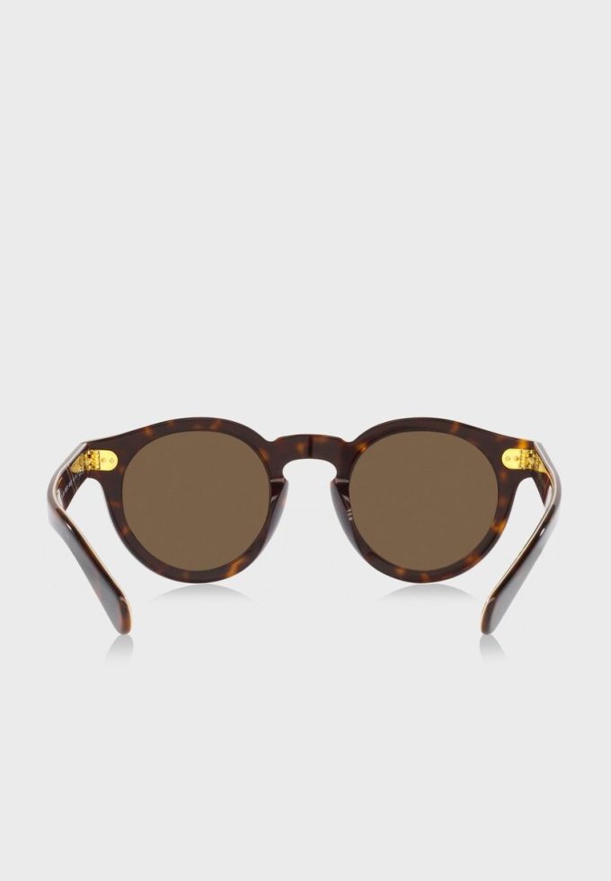 Ochelari de soare rotunzi pentru bărbați Ralph Lauren 0Ph4165 maro