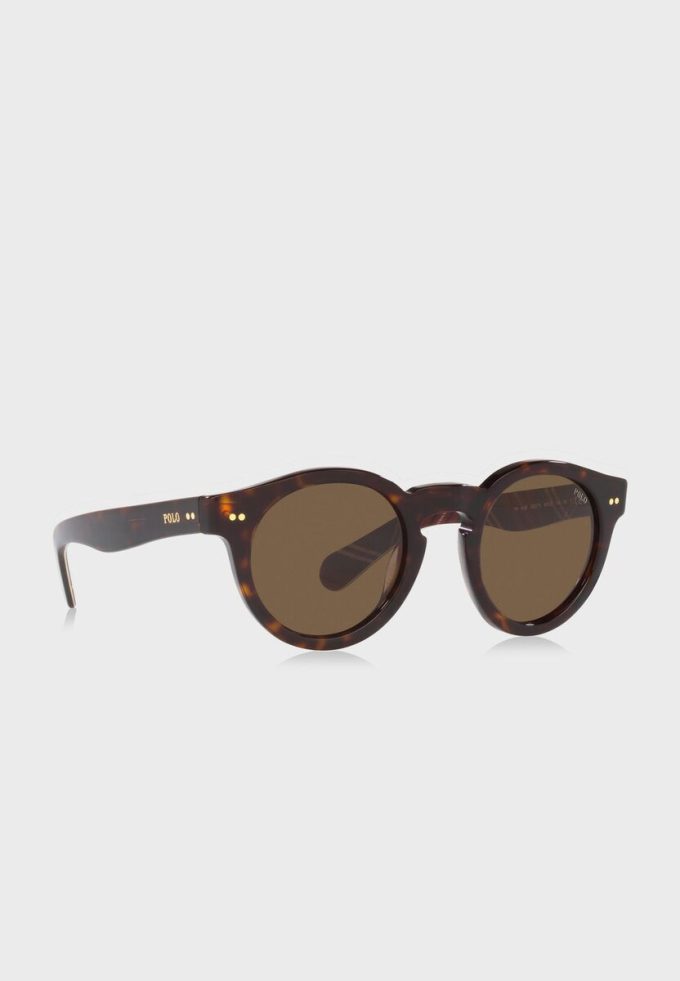 Ochelari de soare rotunzi pentru bărbați Ralph Lauren 0Ph4165 maro
