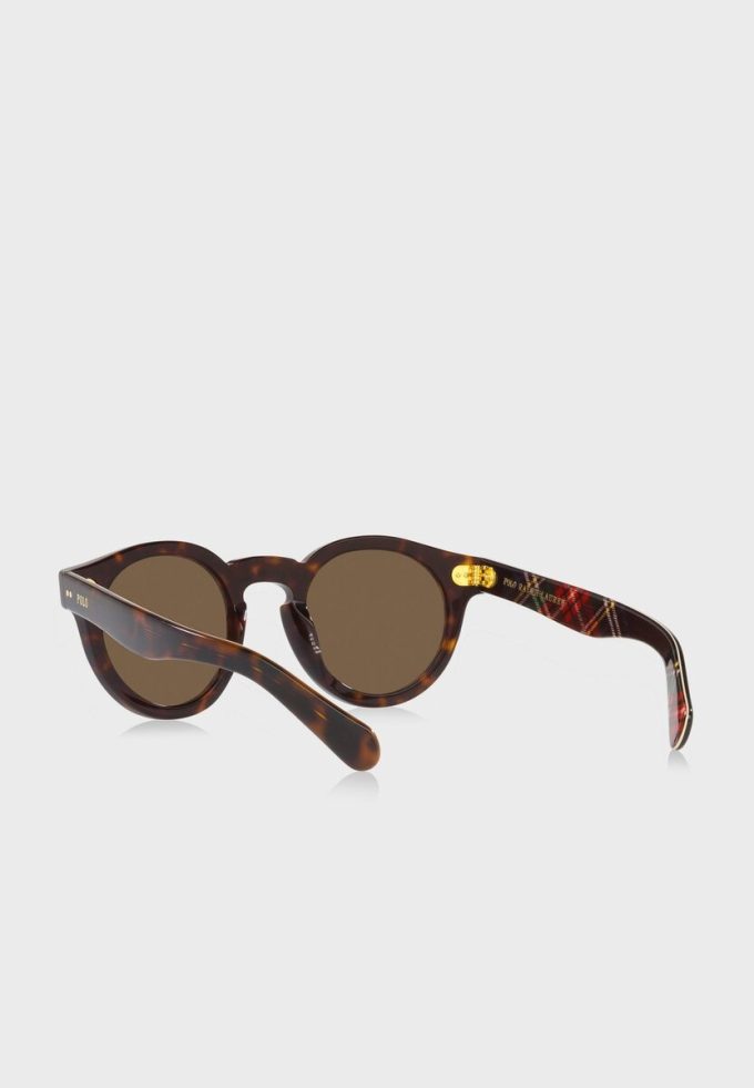 Ochelari de soare rotunzi pentru bărbați Ralph Lauren 0Ph4165 maro