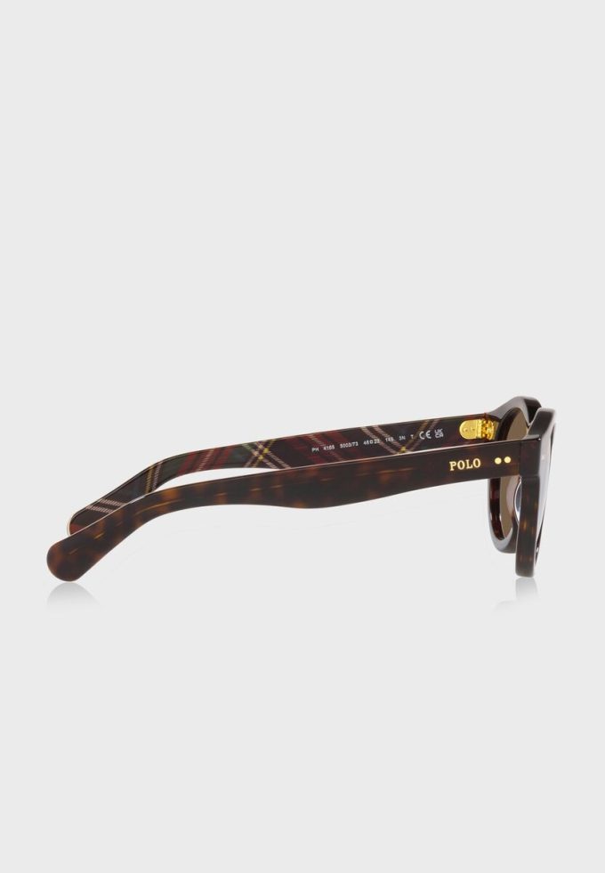 Ochelari de soare rotunzi pentru bărbați Ralph Lauren 0Ph4165 maro