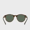 Ochelari de soare rotunzi Ralph Lauren 0Ph4176 verzi pentru bărbați