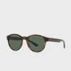 Ochelari de soare rotunzi Ralph Lauren 0Ph4176 verzi pentru bărbați