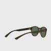 Ochelari de soare rotunzi Ralph Lauren 0Ph4176 verzi pentru bărbați