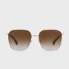 Ochelari de soare supradimensionați Ralph Lauren 0Ra4136 pentru femei aurii