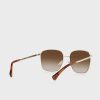 Ochelari de soare supradimensionați Ralph Lauren 0Ra4136 pentru femei aurii