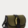 Olive pentru femei Ralph Lauren Canvas & Genți de umăr Welington din piele de vițel Olive pentru femei Ralph Lauren Canvas & Genți de umăr Welington din piele de vițel