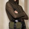 Olive pentru femei Ralph Lauren Canvas & Genți de umăr Welington din piele de vițel Olive pentru femei Ralph Lauren Canvas & Genți de umăr Welington din piele de vițel