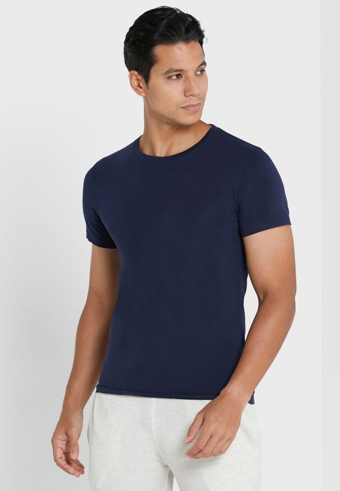 Pachet de 2 tricouri Ralph Lauren pentru bărbați din bleumarin