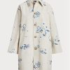 Paltoane albe din pânză Ralph Lauren pentru damă Paltoane albe din pânză Ralph Lauren pentru damă