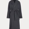 Paltoane din flanel Ralph Lauren gri închis pentru damă Paltoane din flanel Ralph Lauren gri închis pentru damă