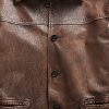 Paltoane din piele maro Ralph Lauren pentru bărbați