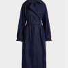 Paltoane din sarg din amestec de bumbac Ralph Lauren pentru femei bleumarin Paltoane din sarg din amestec de bumbac Ralph Lauren pentru femei bleumarin