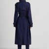 Paltoane din sarg din amestec de bumbac Ralph Lauren pentru femei bleumarin Paltoane din sarg din amestec de bumbac Ralph Lauren pentru femei bleumarin