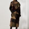 Paltoane din shearling mozaic Ralph Lauren Harmon pentru damă Olive Paltoane din shearling mozaic Ralph Lauren Harmon pentru damă Olive