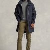 Paltoane Marsh pentru bărbați, cu glugă, cu glugă, Ralph Lauren, bleumarin