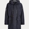 Paltoane Marsh pentru bărbați, cu glugă, cu glugă, Ralph Lauren, bleumarin