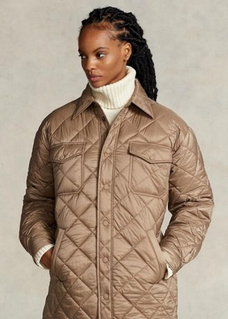 Paltoane matlasate supradimensionate pentru femei Ralph Lauren maro Paltoane matlasate supradimensionate pentru femei Ralph Lauren maro
