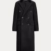 Paltoane Melton din amestec de lână cu guler de catifea pentru femei Ralph Lauren negre Paltoane Melton din amestec de lână cu guler de catifea pentru femei Ralph Lauren negre