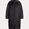 Paltoane negre de puf pentru femei Ralph Lauren, hidrofuge Paltoane negre de puf pentru femei Ralph Lauren, hidrofuge