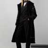 Paltoane negre din shearling de damă Ralph Lauren Lanthe Merino