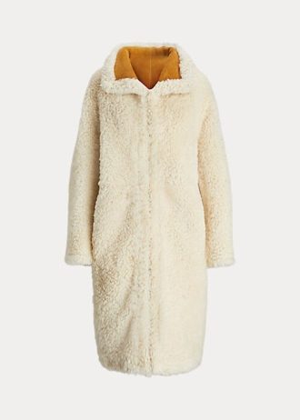 Paltoane oversize reversibile din shearling pentru femei Ralph Lauren