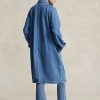 Paltoane pentru mașină de damă albastre Ralph Lauren din bumbac și mătase Paltoane pentru mașină de damă albastre Ralph Lauren din bumbac și mătase