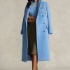 Paltoane polo de damă albastre Ralph Lauren The Spelman Collection