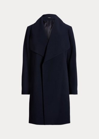 Paltoane Wrap din crepon Ralph Lauren pentru femei bleumarin