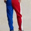 Pantaloni albi din lână Ralph Lauren Polo Sport color-blocate pentru bărbați Pantaloni albi din lână Ralph Lauren Polo Sport color-blocate pentru bărbați