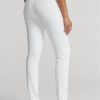 Pantaloni albi pentru atletism Golf Stretch Ralph Lauren pentru femei