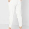 Pantaloni albi tricotati cu talie înaltă Ralph Lauren de damă Pantaloni albi tricotati cu talie înaltă Ralph Lauren de damă