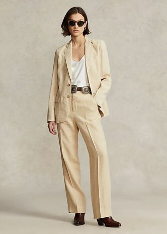 Pantaloni bej Ralph Lauren YwtVSBWClW pentru femei