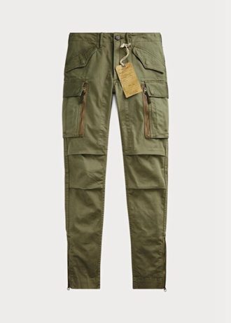 Pantaloni cargo skinny stretch pentru femei Ralph Lauren Olive