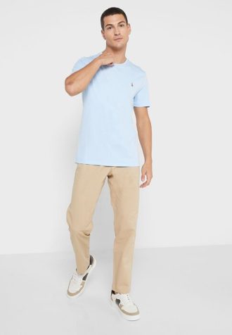 Pantaloni chino Ralph Lauren Essential Slim Fit pentru bărbați kaki Pantaloni chino Ralph Lauren Essential Slim Fit pentru bărbați kaki