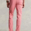 Pantaloni chino stretch pentru bărbați, de culoare roz, Ralph Lauren, slim fit Pantaloni chino stretch pentru bărbați, de culoare roz, Ralph Lauren, slim fit