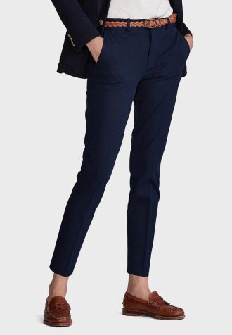 Pantaloni croiți Ralph Lauren de damă albaștri