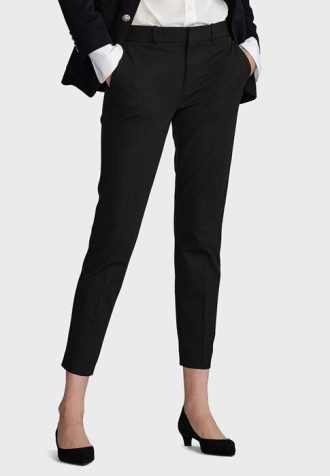 Pantaloni croiți Ralph Lauren de damă negri