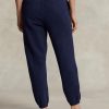 Pantaloni de atletism din lână Ralph Lauren pentru femei bleumarin Pantaloni de atletism din lână Ralph Lauren pentru femei bleumarin