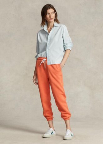 Pantaloni de atletism din lână Ralph Lauren portocalii pentru femei